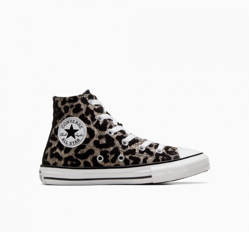 Converse Chuck Taylor All Star Leopard Ljussvarta Vita | 309QWCEMR