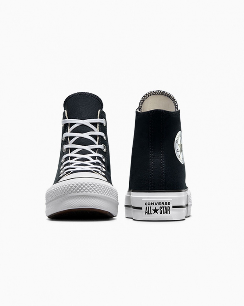 Converse Chuck Taylor All Star Lift Platform Svarta Vita Vita | 680OSRANZ