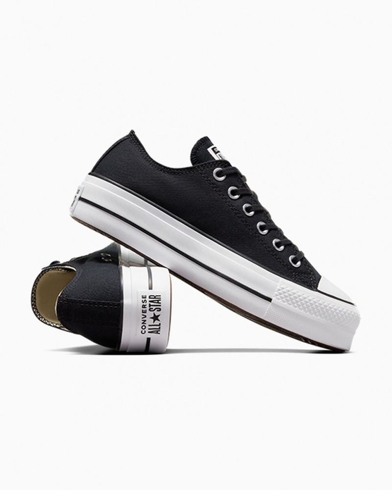 Converse Chuck Taylor All Star Lift Platform Svarta Vita Vita | 032LNUBIO