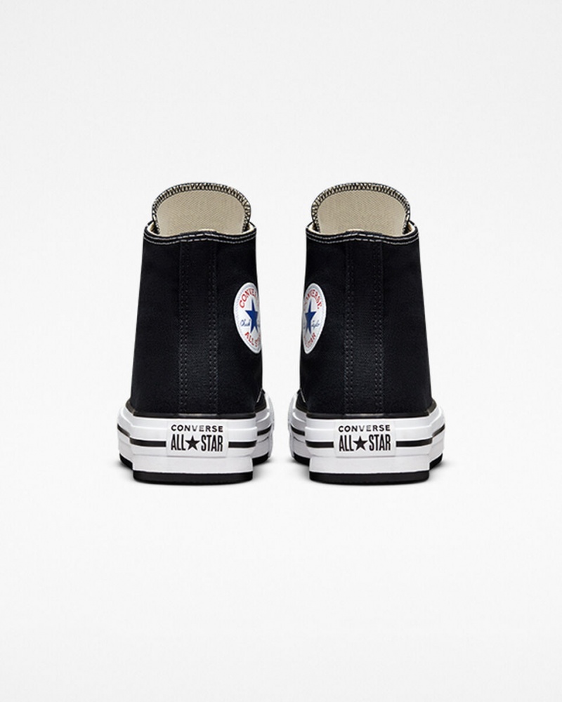 Converse Chuck Taylor All Star Lift Platform Svarta Vita Svarta | 240MNECHG