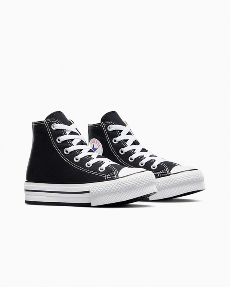 Converse Chuck Taylor All Star Lift Platform Svarta Vita Svarta | 513ESDVAZ