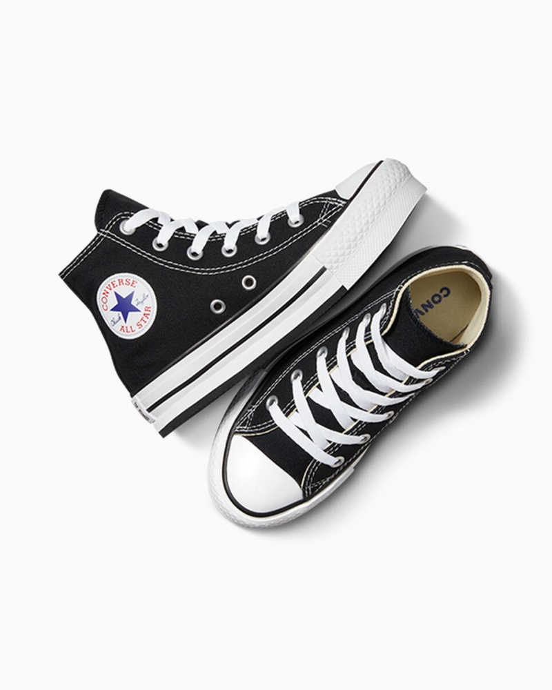 Converse Chuck Taylor All Star Lift Platform Svarta Vita Svarta | 513ESDVAZ