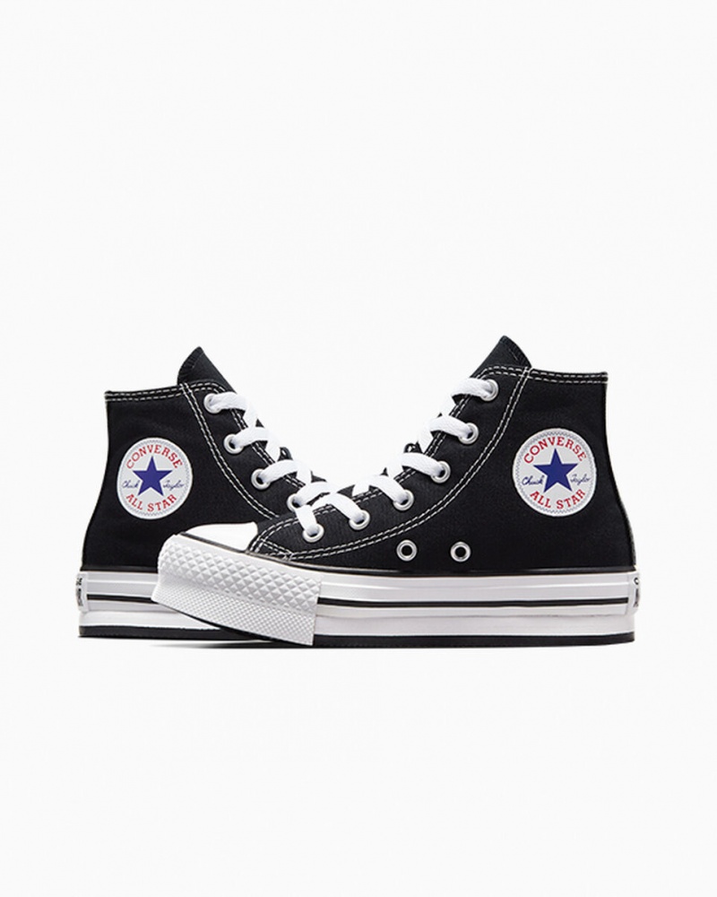 Converse Chuck Taylor All Star Lift Platform Svarta Vita Svarta | 513ESDVAZ