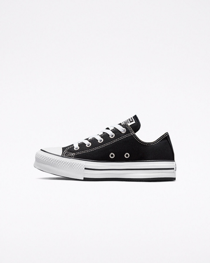 Converse Chuck Taylor All Star Lift Platform Svarta Vita Svarta | 013KEGMTN