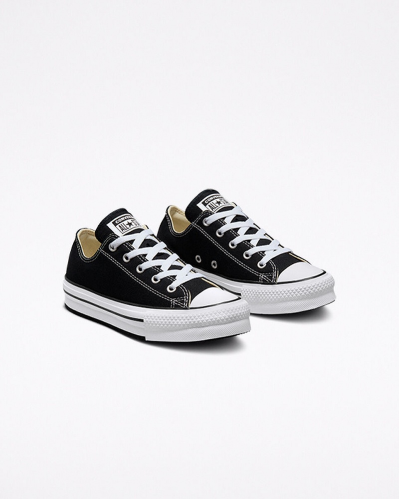 Converse Chuck Taylor All Star Lift Platform Svarta Vita Svarta | 013KEGMTN