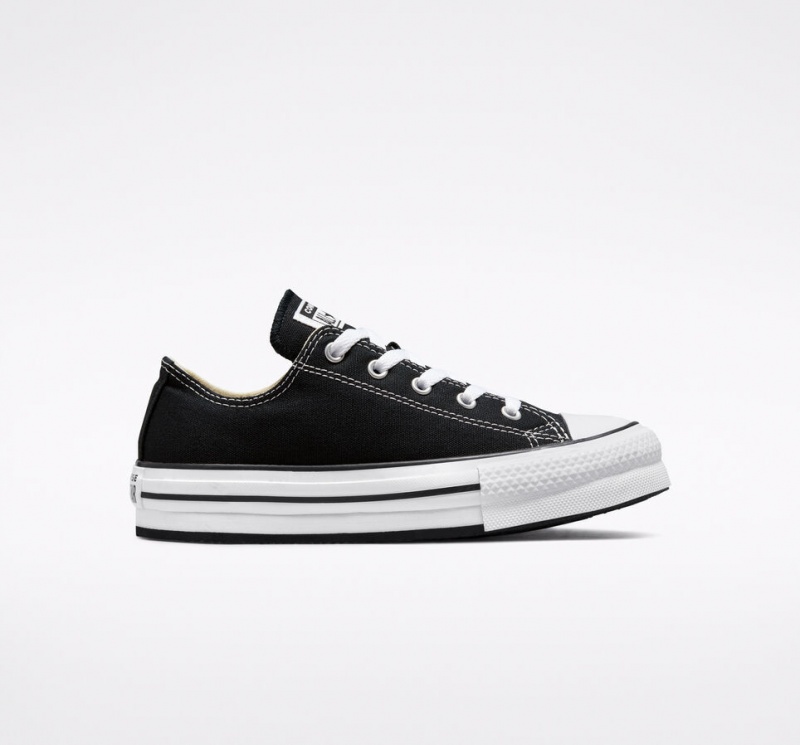 Converse Chuck Taylor All Star Lift Platform Svarta Vita Svarta | 013KEGMTN