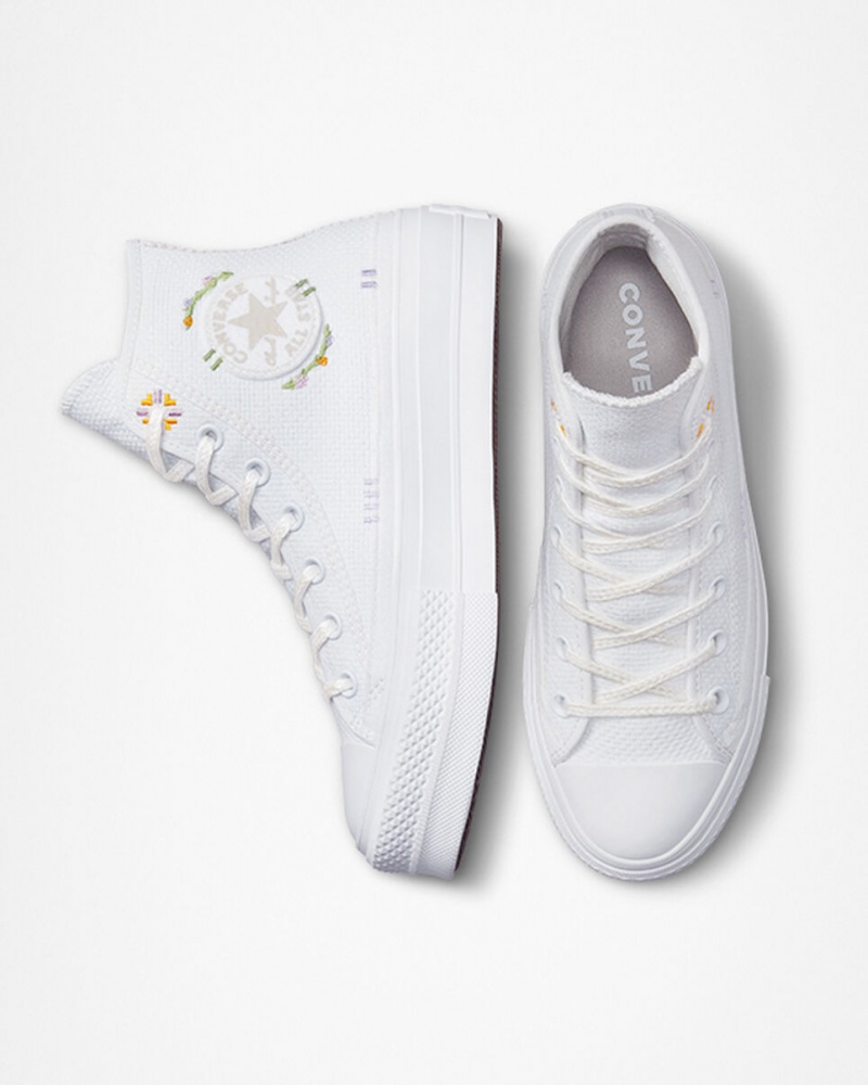 Converse Chuck Taylor All Star Lift Platform Autumn Embroidery Vita | 237ZDNOFG