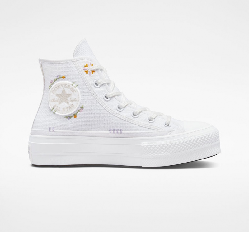 Converse Chuck Taylor All Star Lift Platform Autumn Embroidery Vita | 237ZDNOFG