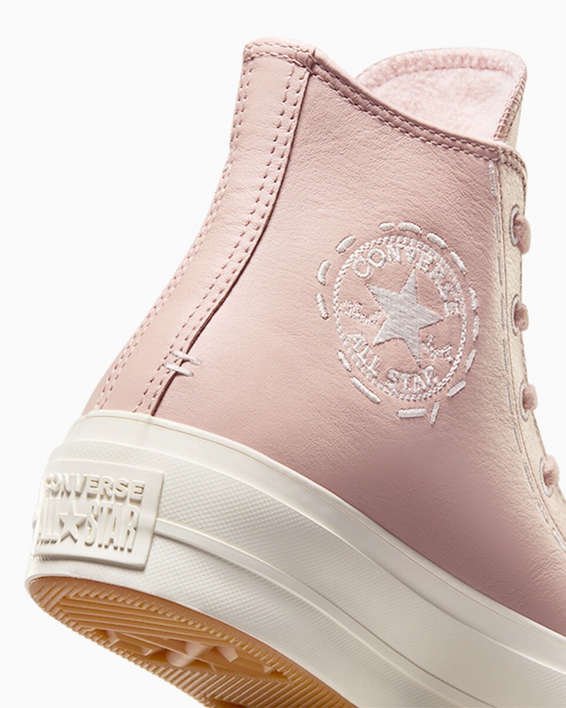 Converse Chuck Taylor All Star Lift Platform Bold Stitch Rosa Rosa | 164FUDHML