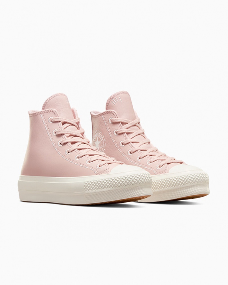 Converse Chuck Taylor All Star Lift Platform Bold Stitch Rosa Rosa | 164FUDHML