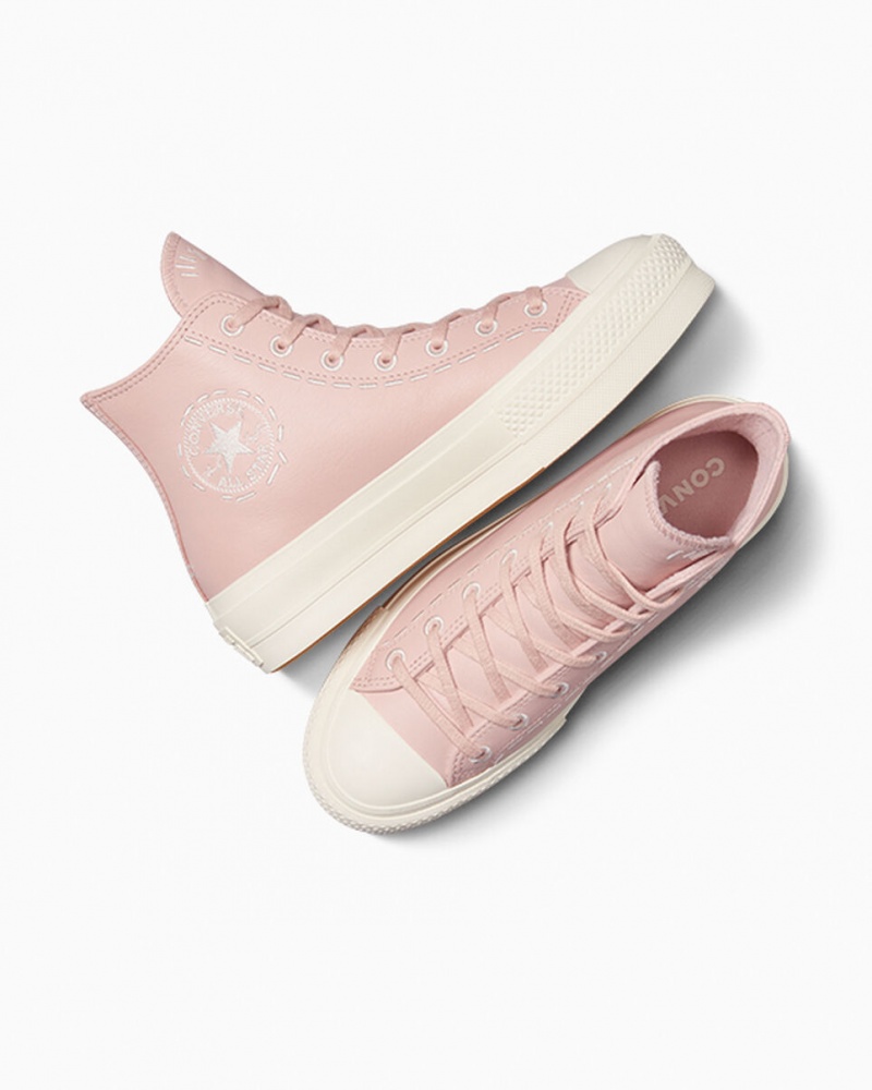 Converse Chuck Taylor All Star Lift Platform Bold Stitch Rosa Rosa | 164FUDHML