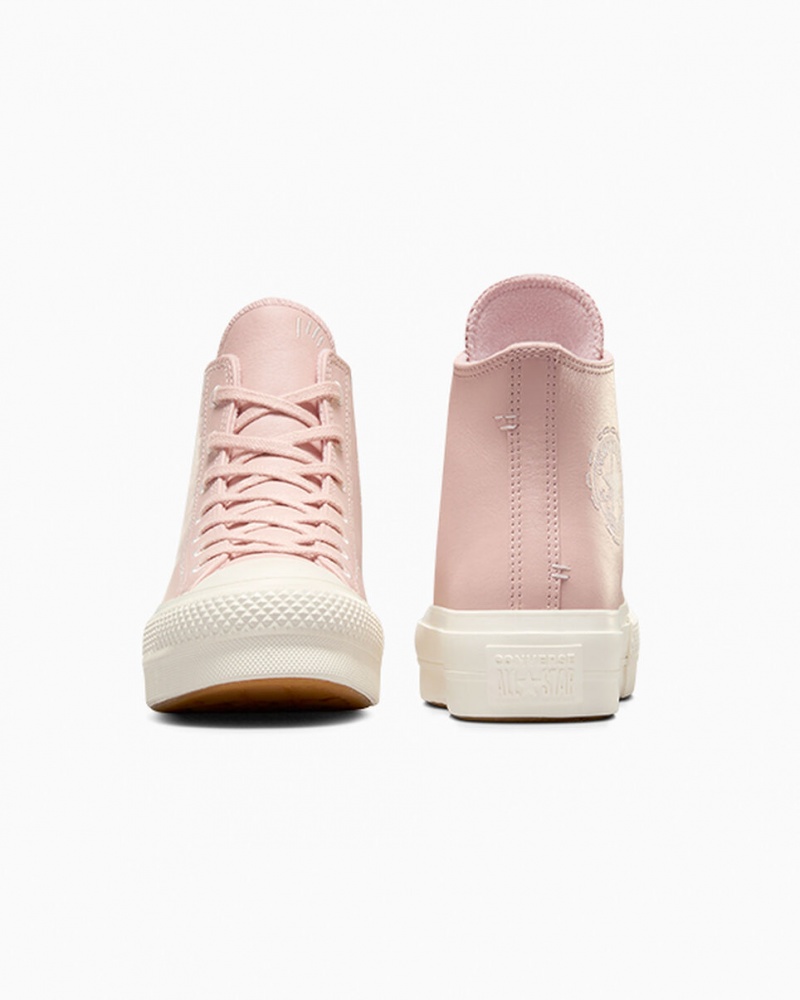 Converse Chuck Taylor All Star Lift Platform Bold Stitch Rosa Rosa | 164FUDHML