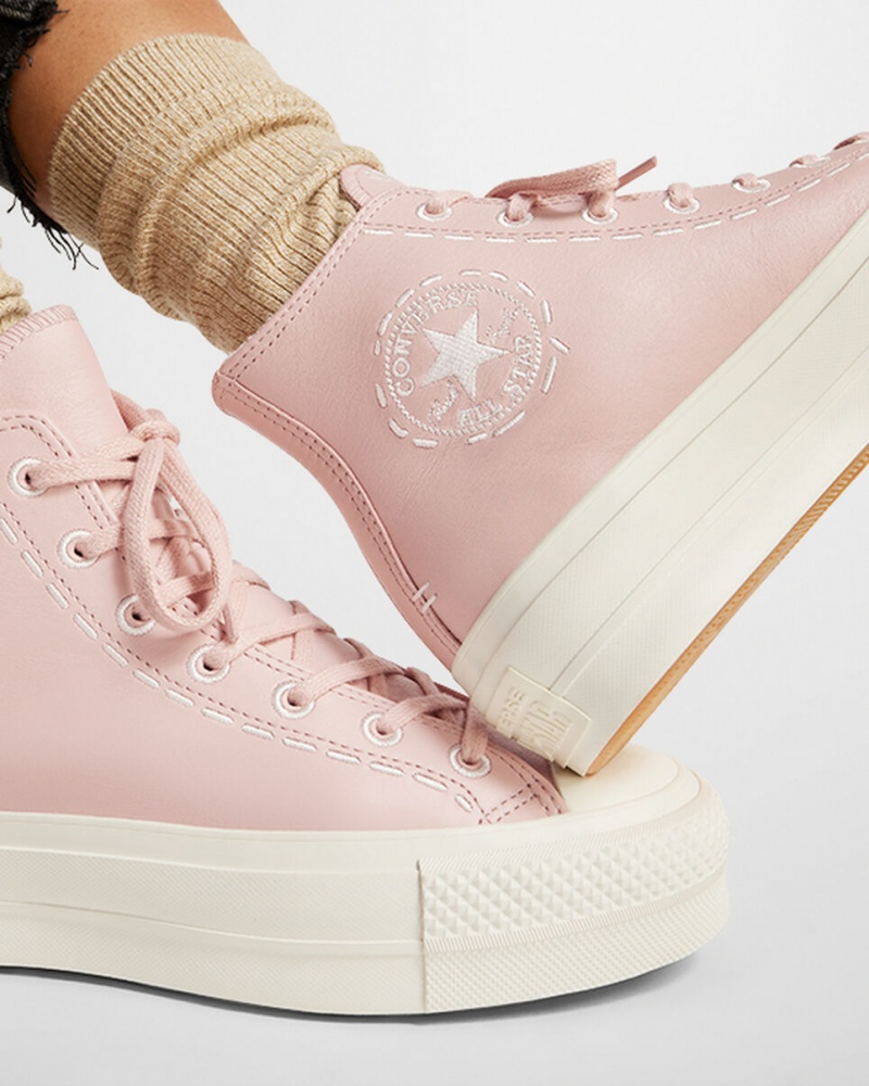 Converse Chuck Taylor All Star Lift Platform Bold Stitch Rosa Rosa | 164FUDHML