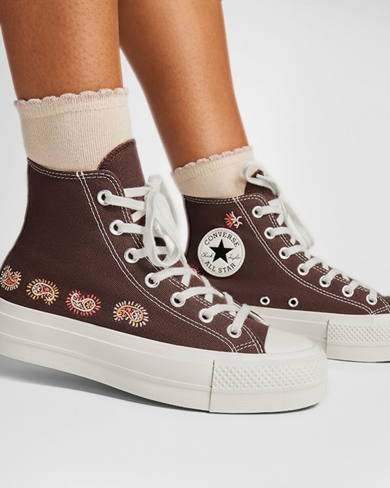 Converse Chuck Taylor All Star Lift Platform Crafted Evolution Bruna Rosa | 175HICXQD