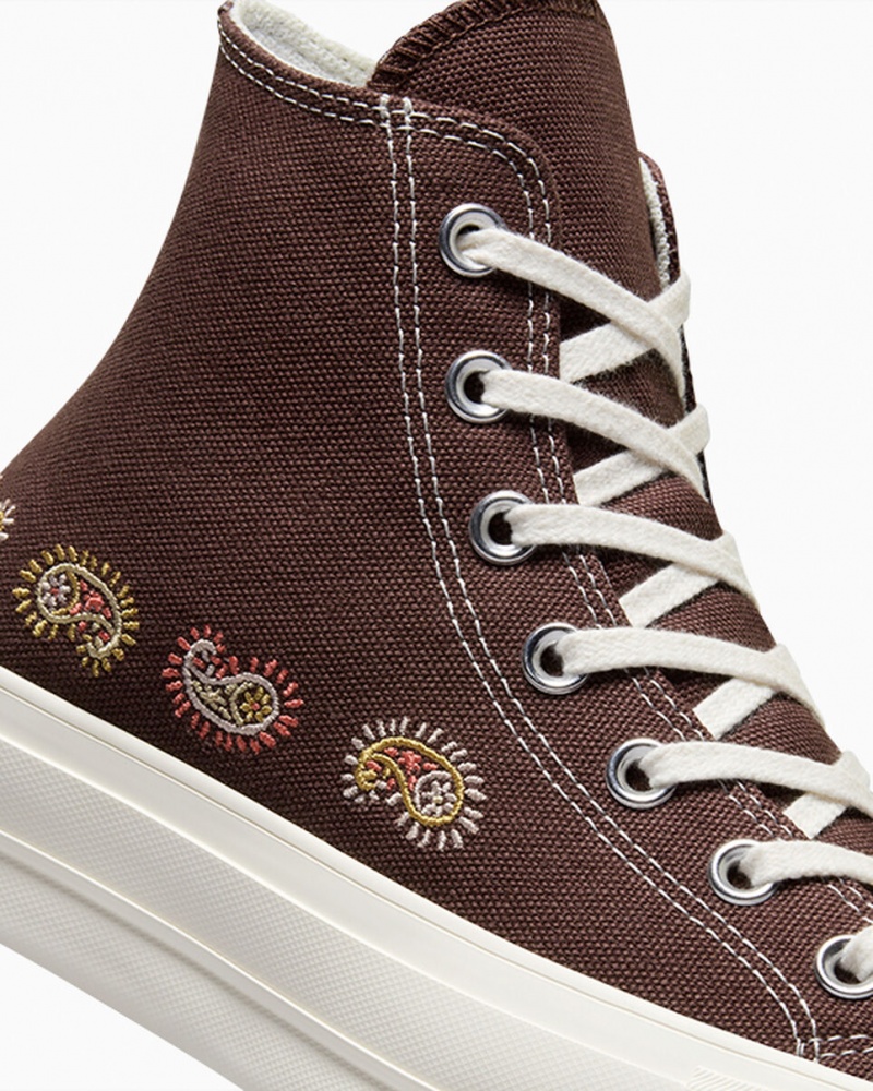 Converse Chuck Taylor All Star Lift Platform Crafted Evolution Bruna Rosa | 175HICXQD