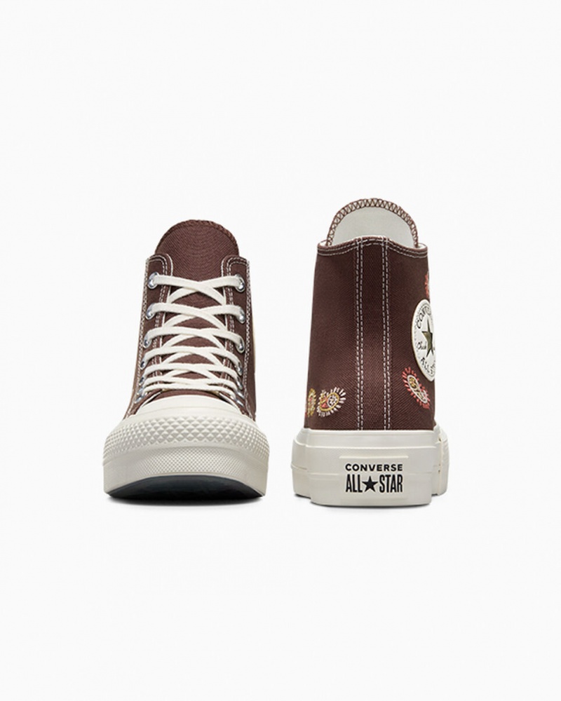 Converse Chuck Taylor All Star Lift Platform Crafted Evolution Bruna Rosa | 175HICXQD