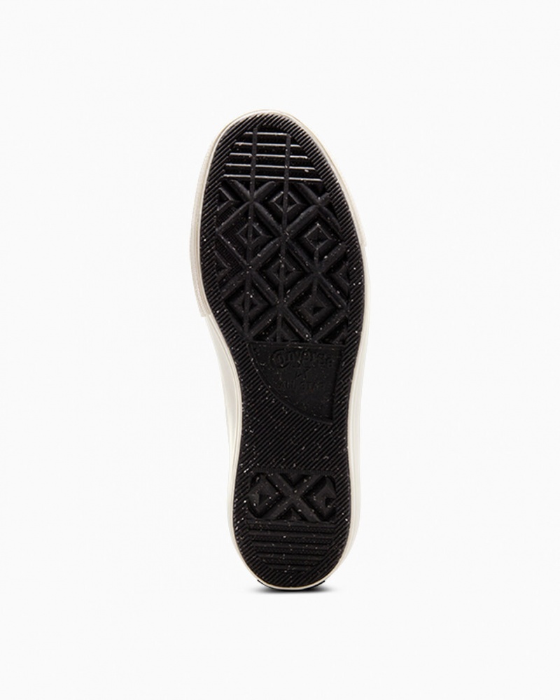 Converse Chuck Taylor All Star Lift Platform Fleece-Fodrade Läder Svarta | 569WOAIKR
