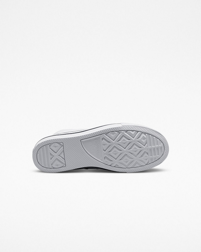 Converse Chuck Taylor All Star Lift Platform Läder Vita Svarta | 432MGYVFX