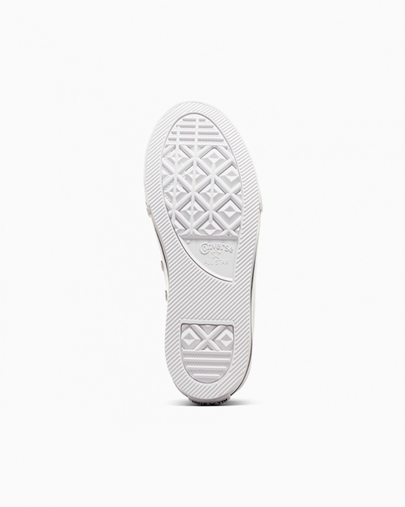 Converse Chuck Taylor All Star Lift Platform Läder Vita Svarta | 169BQZXKU