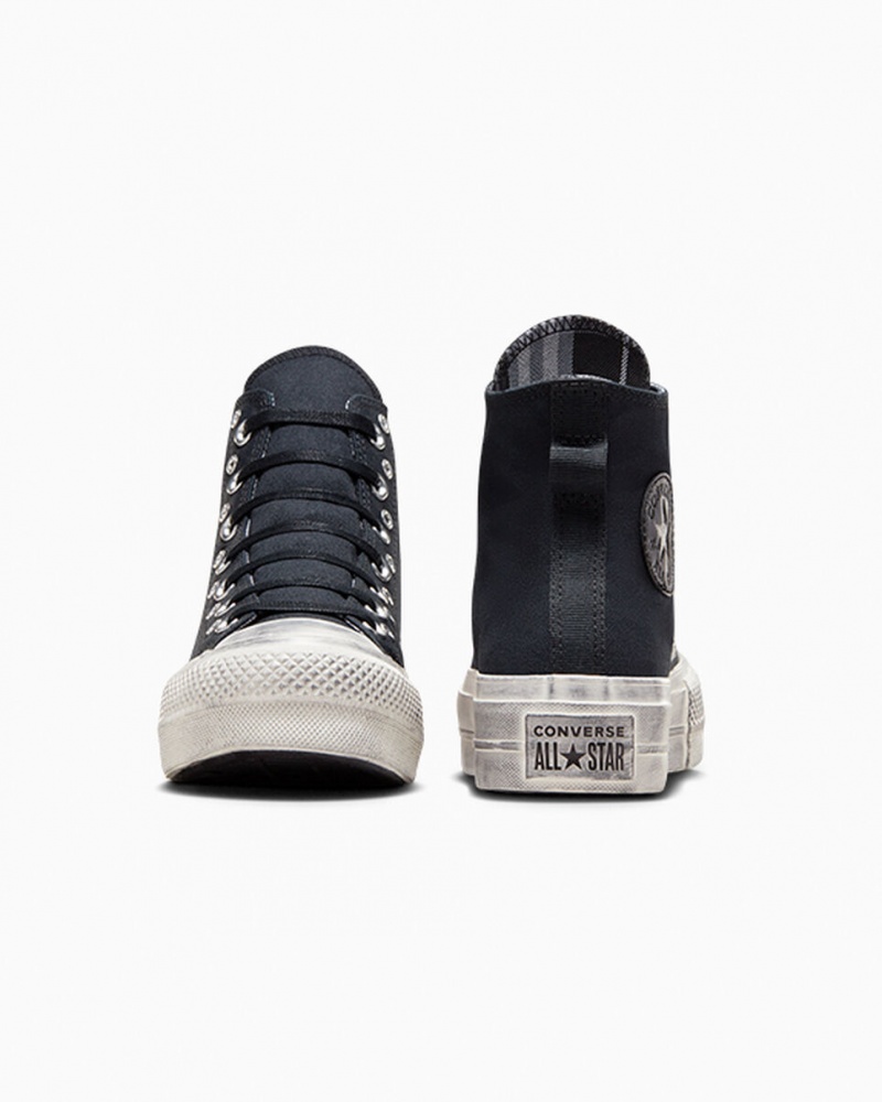 Converse Chuck Taylor All Star Lift Platform Punk Svarta Svarta | 036ASVNUM