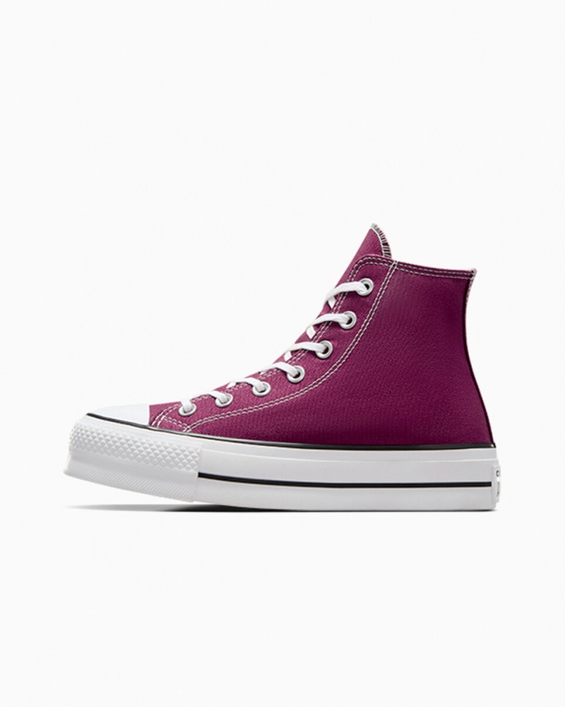 Converse Chuck Taylor All Star Lift Platform Seasonal Color Vita Svarta | 839SQYDVN