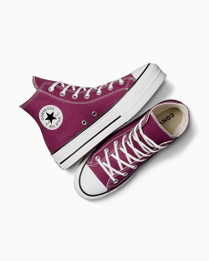 Converse Chuck Taylor All Star Lift Platform Seasonal Color Vita Svarta | 839SQYDVN