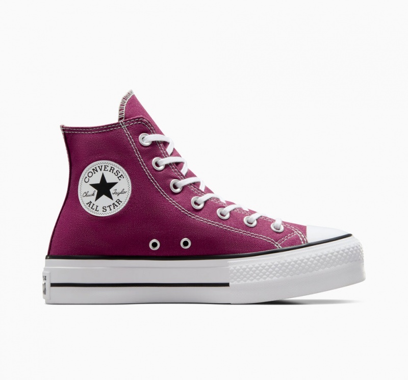 Converse Chuck Taylor All Star Lift Platform Seasonal Color Vita Svarta | 839SQYDVN