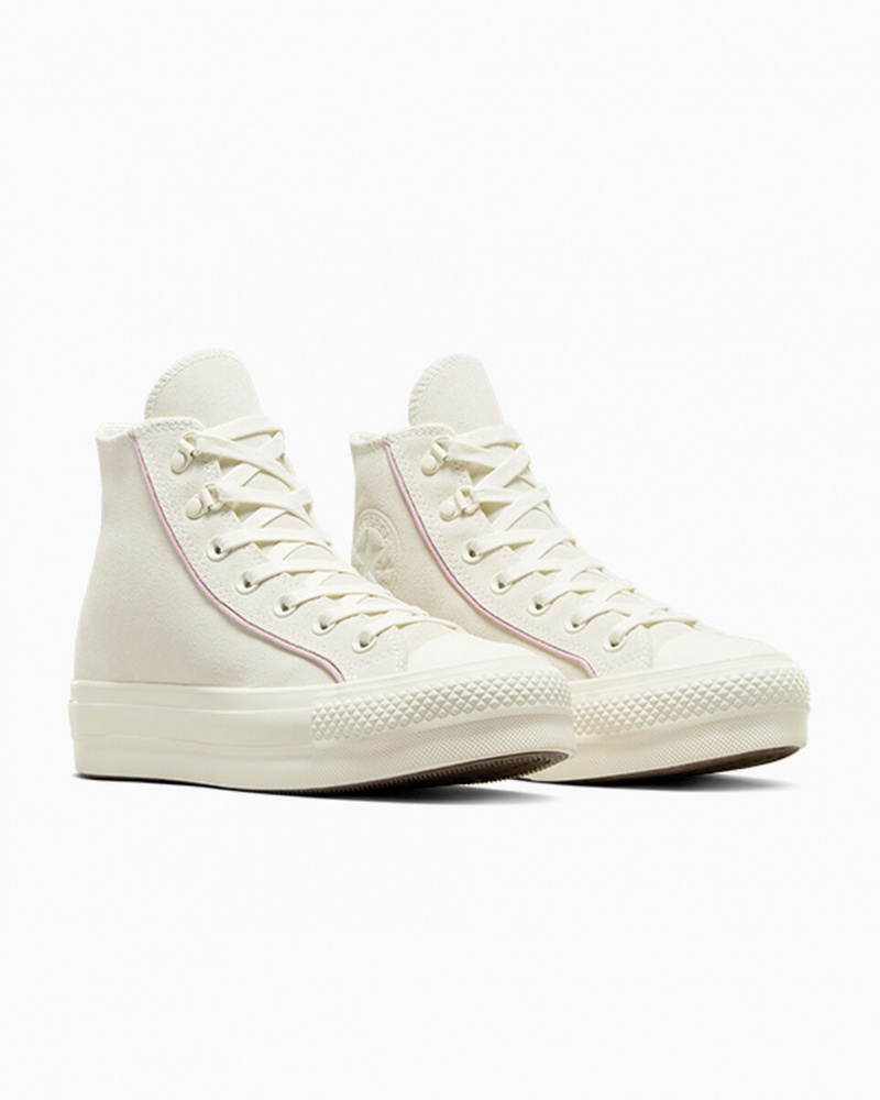 Converse Chuck Taylor All Star Lift Platform Mocka Egret / Phantom Violet / Egret | 613EVAHOL