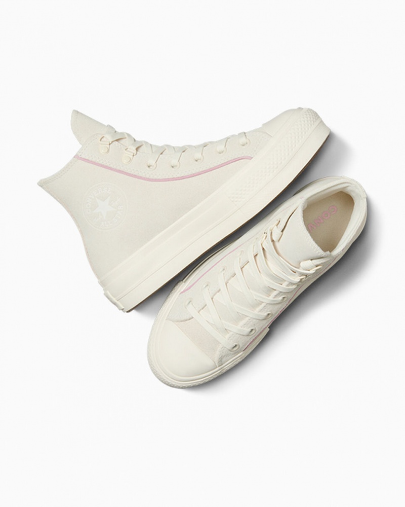 Converse Chuck Taylor All Star Lift Platform Mocka Egret / Phantom Violet / Egret | 613EVAHOL