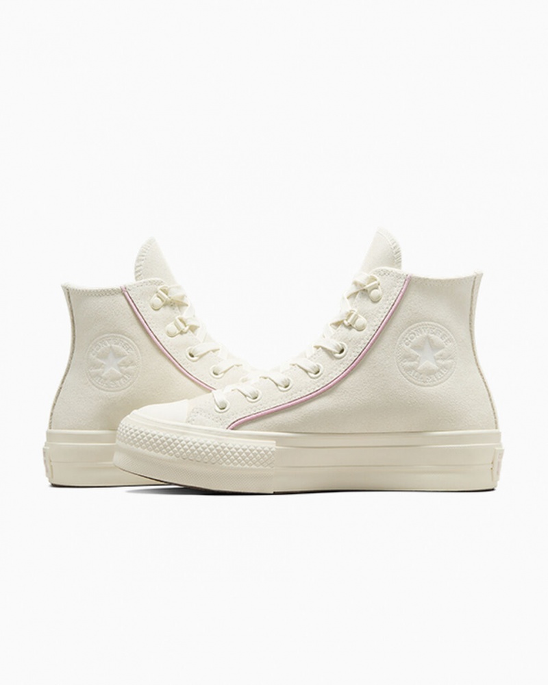 Converse Chuck Taylor All Star Lift Platform Mocka Egret / Phantom Violet / Egret | 613EVAHOL