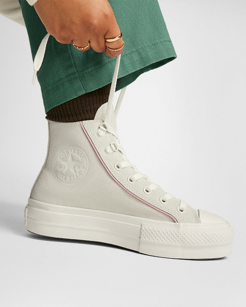 Converse Chuck Taylor All Star Lift Platform Mocka Egret / Phantom Violet / Egret | 613EVAHOL