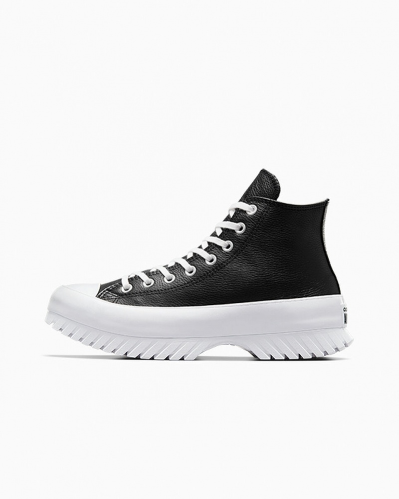 Converse Chuck Taylor All Star Lugged 2.0 Läder Svarta Vita | 640YMDINS
