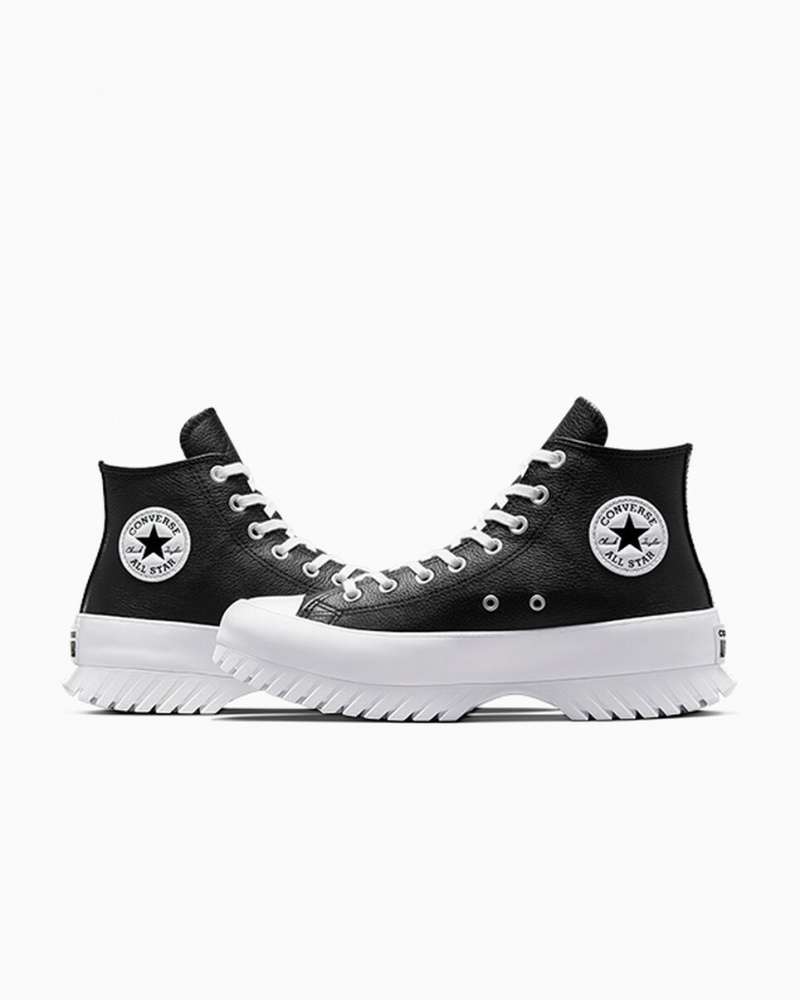 Converse Chuck Taylor All Star Lugged 2.0 Läder Svarta Vita | 640YMDINS