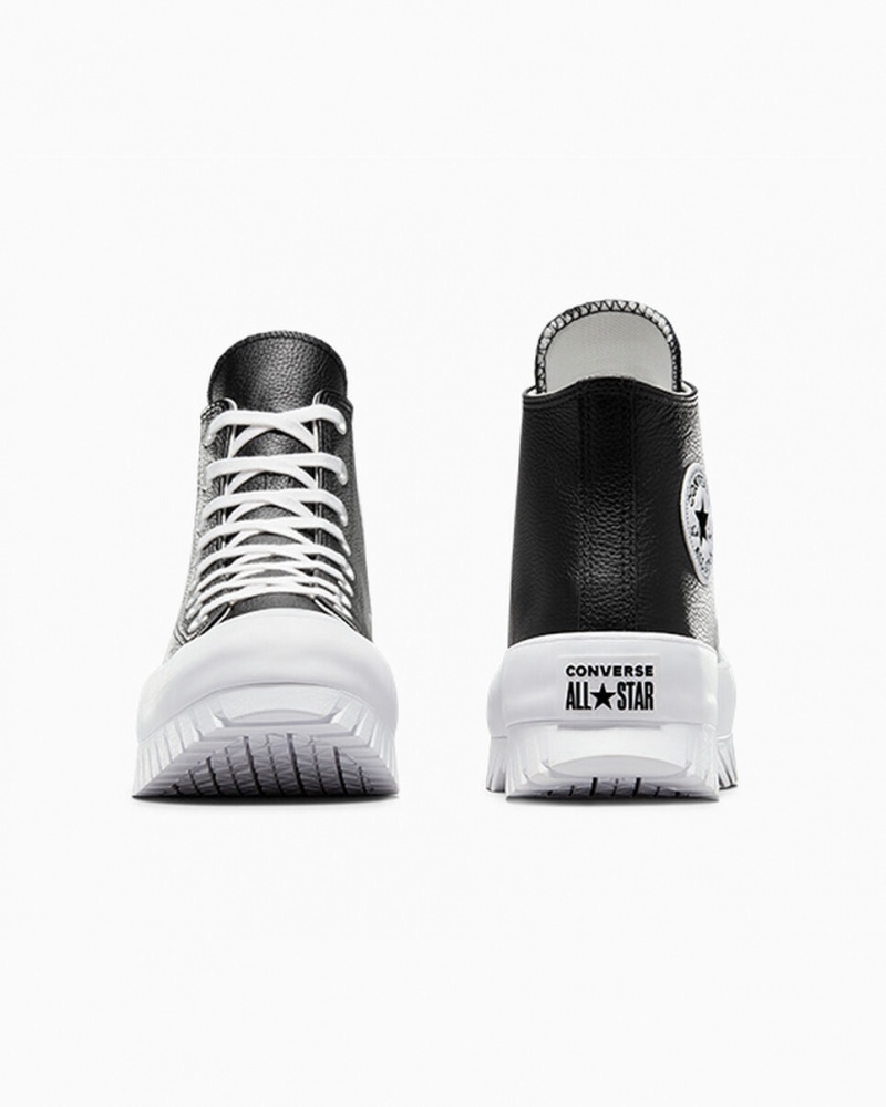 Converse Chuck Taylor All Star Lugged 2.0 Läder Svarta Vita | 640YMDINS
