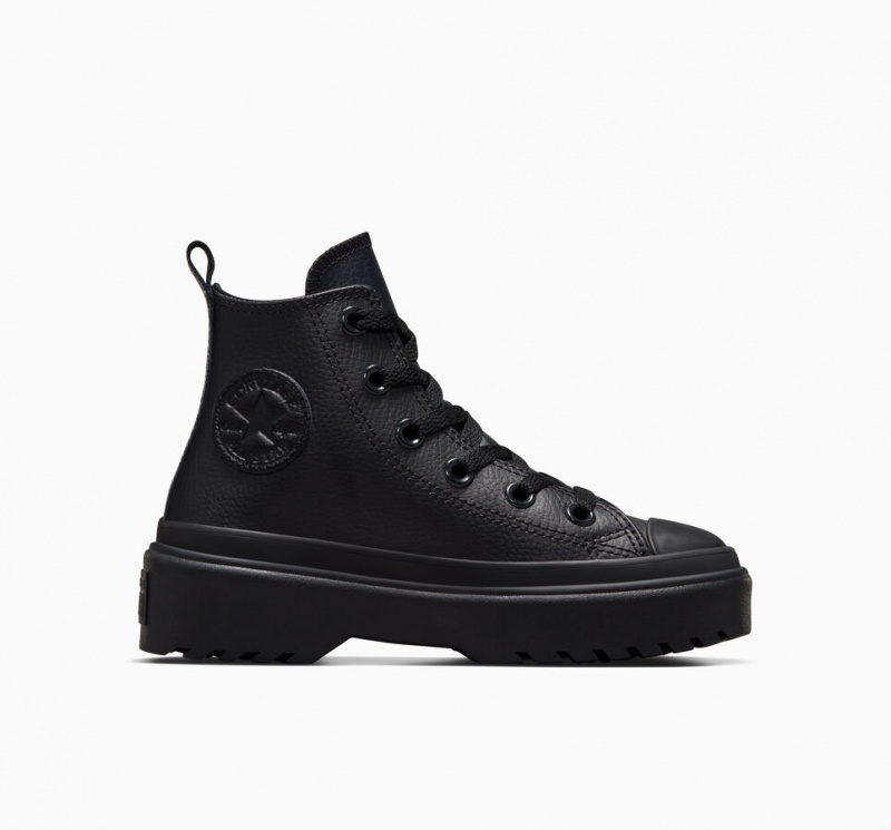 Converse Chuck Taylor All Star Lugged Lift Platform Läder Svarta Svarta Svarta | 287SOWZIJ