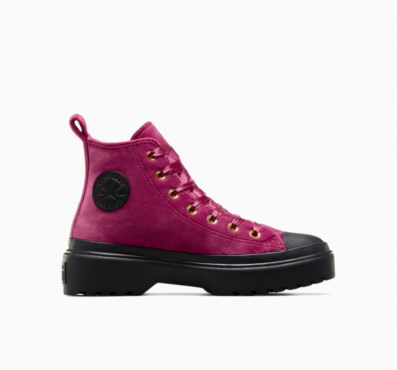 Converse Chuck Taylor All Star Lugged Lift Platform Velvet Svarta Svarta | 971BIXWSQ