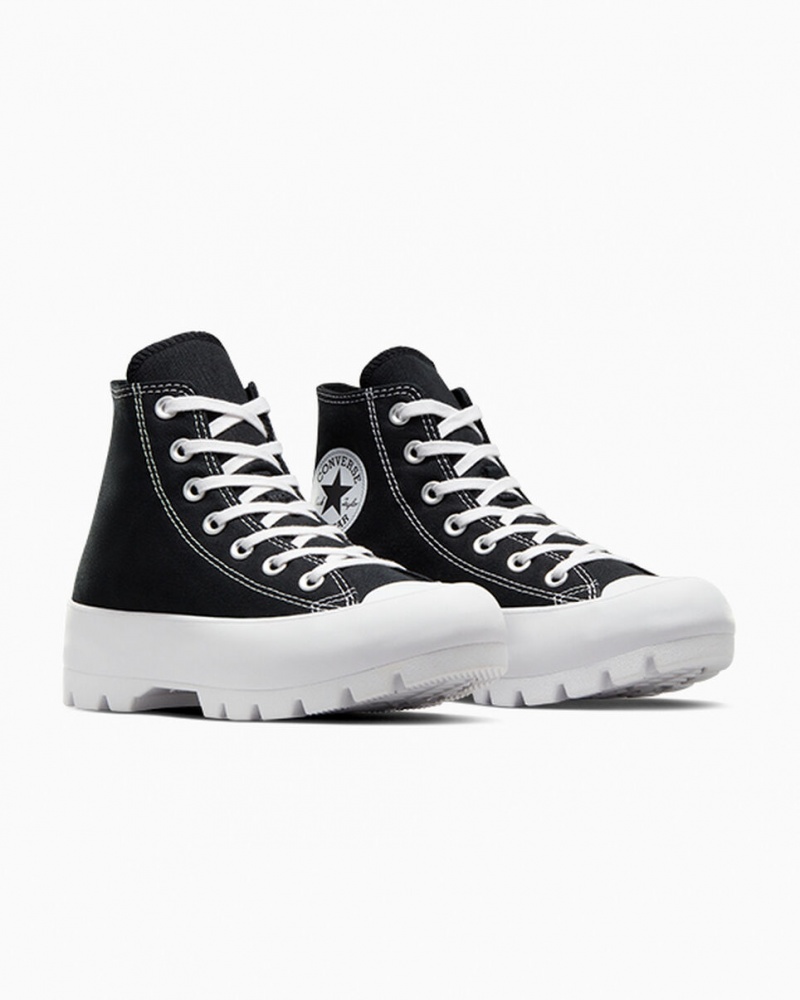 Converse Chuck Taylor All Star Lugged Svarta Vita Svarta | 165OIJNAK