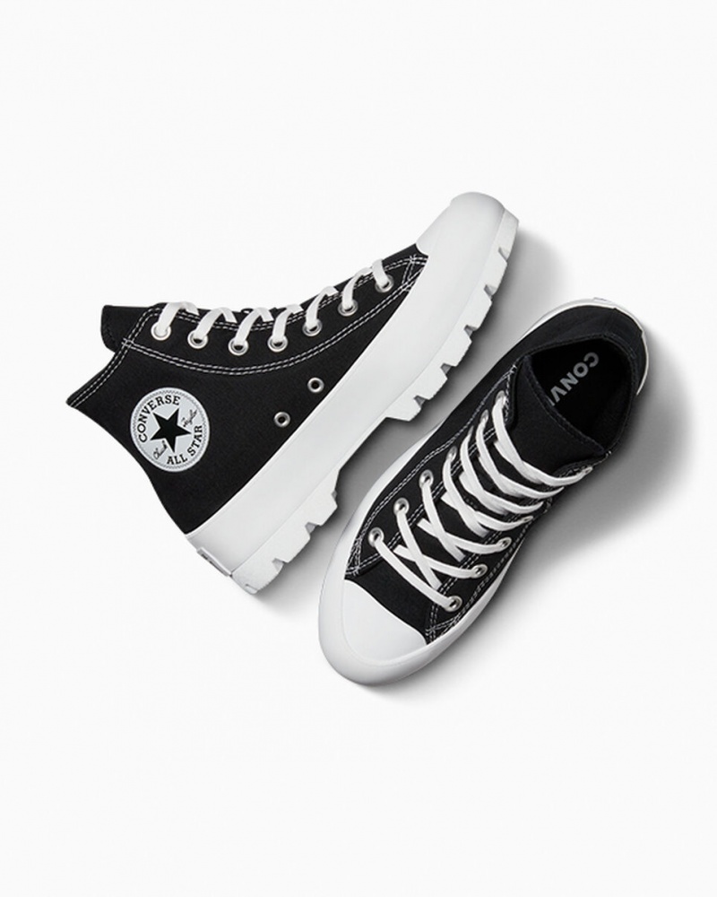 Converse Chuck Taylor All Star Lugged Svarta Vita Svarta | 165OIJNAK