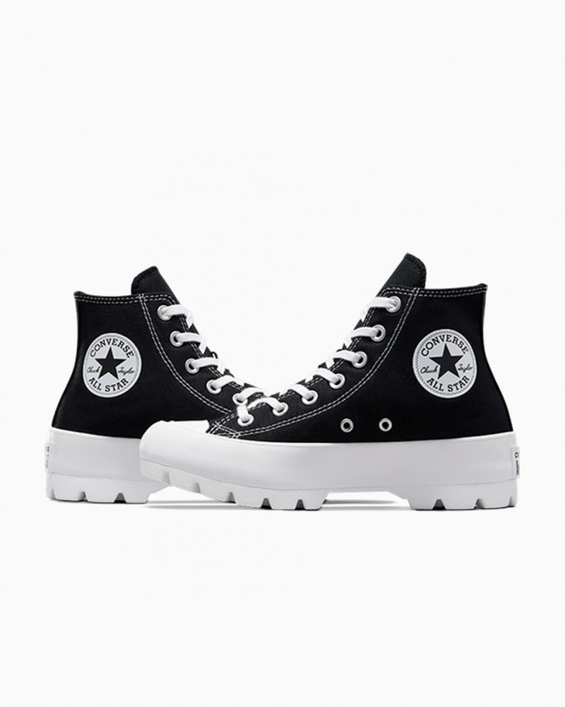 Converse Chuck Taylor All Star Lugged Svarta Vita Svarta | 165OIJNAK