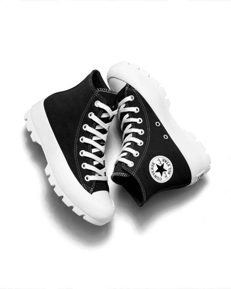 Converse Chuck Taylor All Star Lugged Svarta Vita Svarta | 165OIJNAK