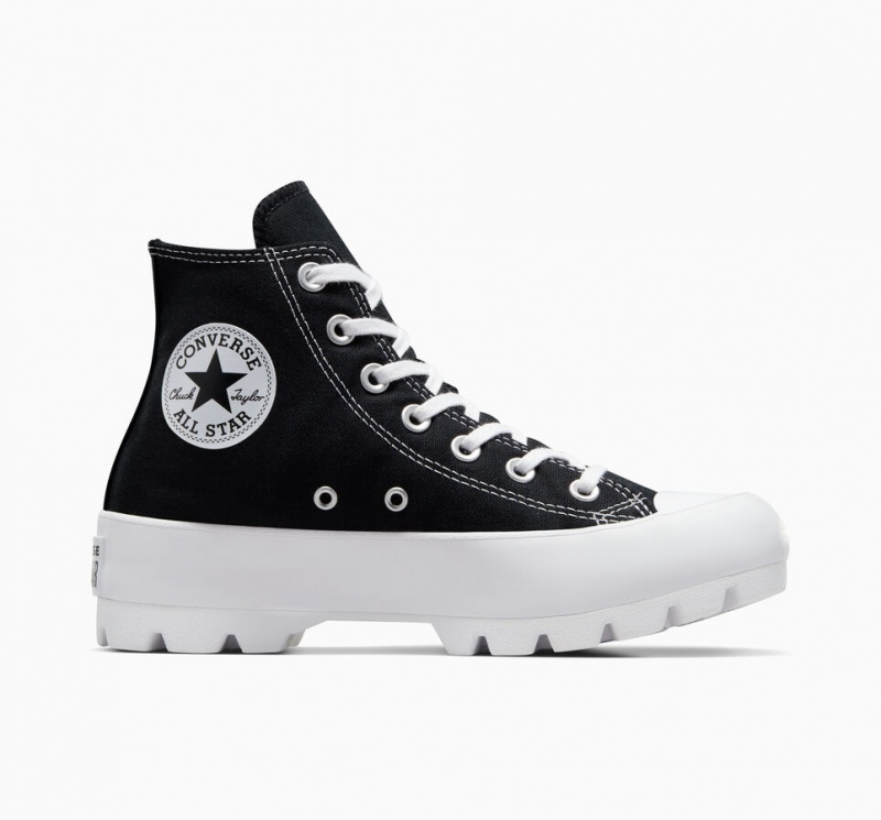 Converse Chuck Taylor All Star Lugged Svarta Vita Svarta | 165OIJNAK