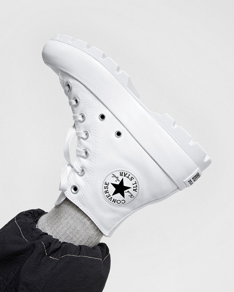 Converse Chuck Taylor All Star Lugged Vita Svarta Vita | 857WFNPDA