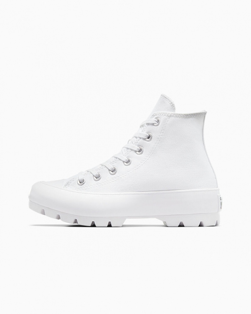 Converse Chuck Taylor All Star Lugged Vita Svarta Vita | 857WFNPDA