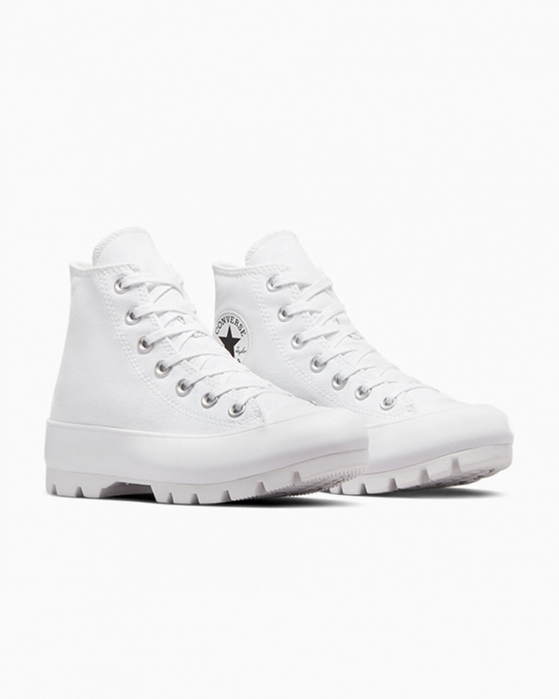 Converse Chuck Taylor All Star Lugged Vita Svarta Vita | 857WFNPDA
