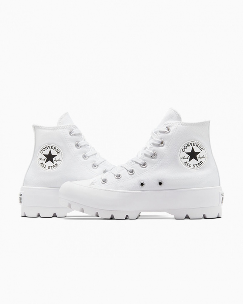 Converse Chuck Taylor All Star Lugged Vita Svarta Vita | 857WFNPDA