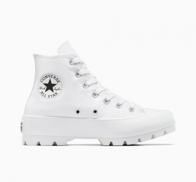 Converse Chuck Taylor All Star Lugged Vita Svarta Vita | 857WFNPDA