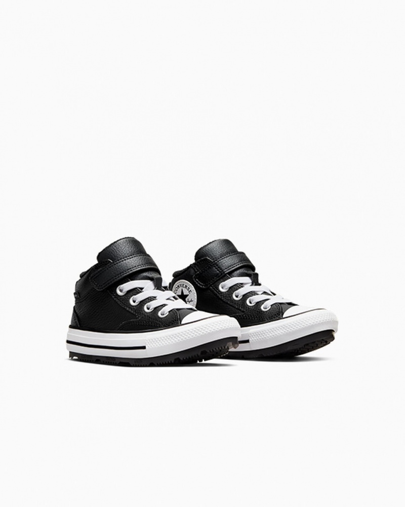 Converse Chuck Taylor All Star Malden Street Boot Svarta Svarta Vita | 975THKZRV