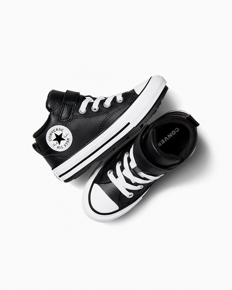 Converse Chuck Taylor All Star Malden Street Boot Svarta Svarta Vita | 975THKZRV