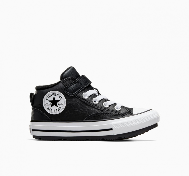 Converse Chuck Taylor All Star Malden Street Boot Svarta Svarta Vita | 975THKZRV