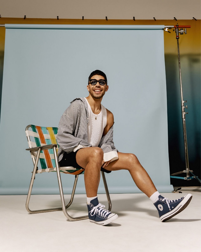 Converse Chuck Taylor All Star Marinblå | 521YQWIFR